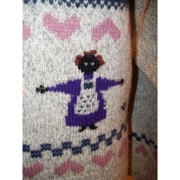 Woolrich Vintage Heather Gray Sampler Print Sweater M - Picture 12 of 12